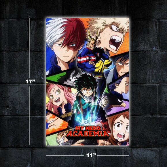 Art | My Hero Academia Anime Poster 11x17 Wall Art Print Merch Manga
